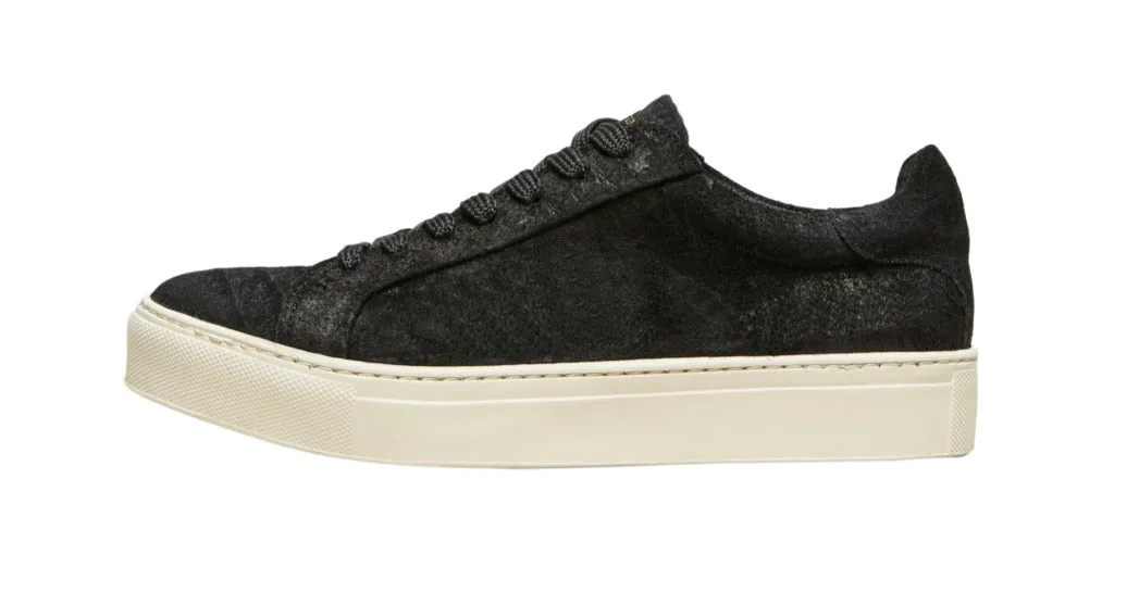 Selected Femme Donna Suede Trainer - Black