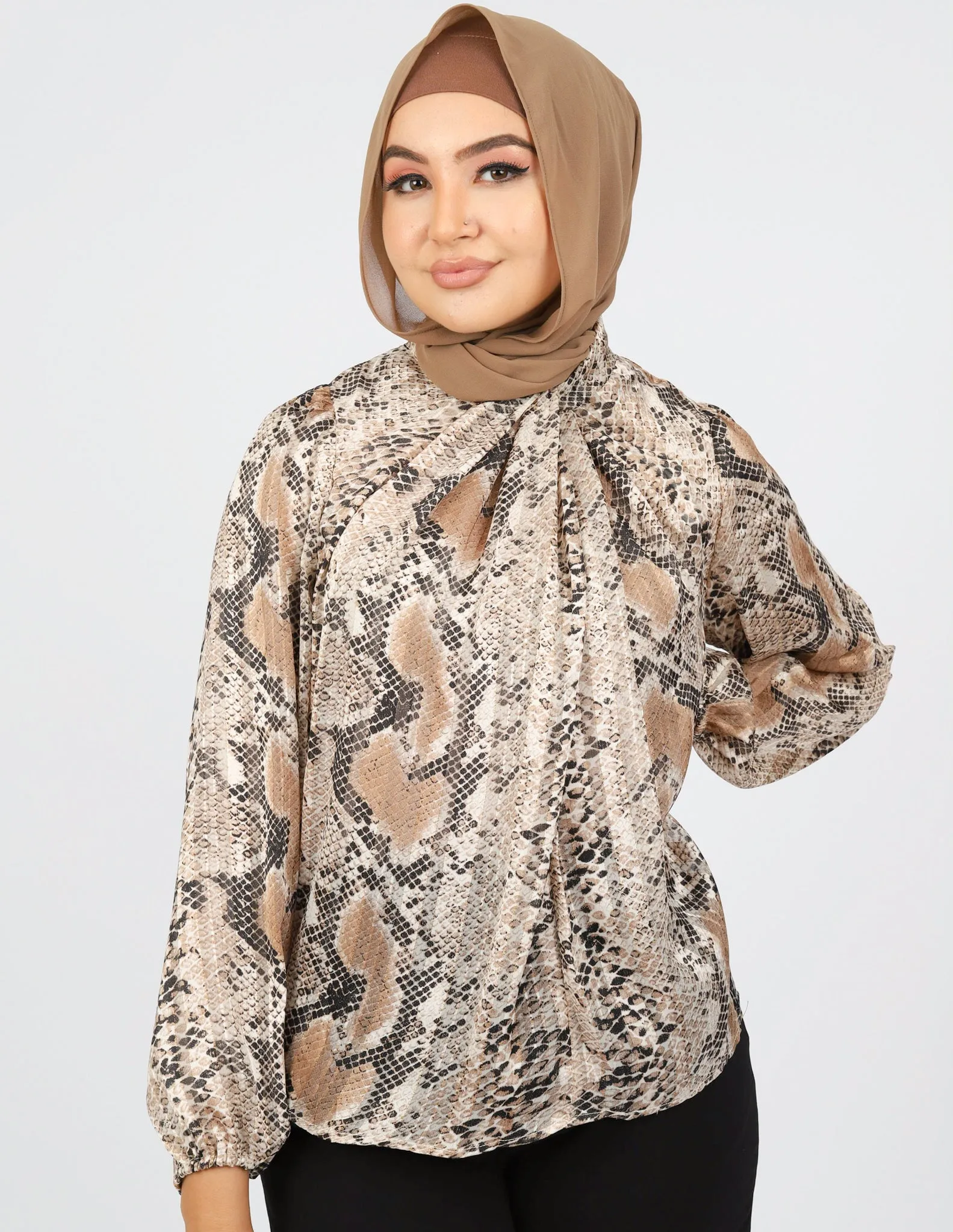 Snake Print Blouse