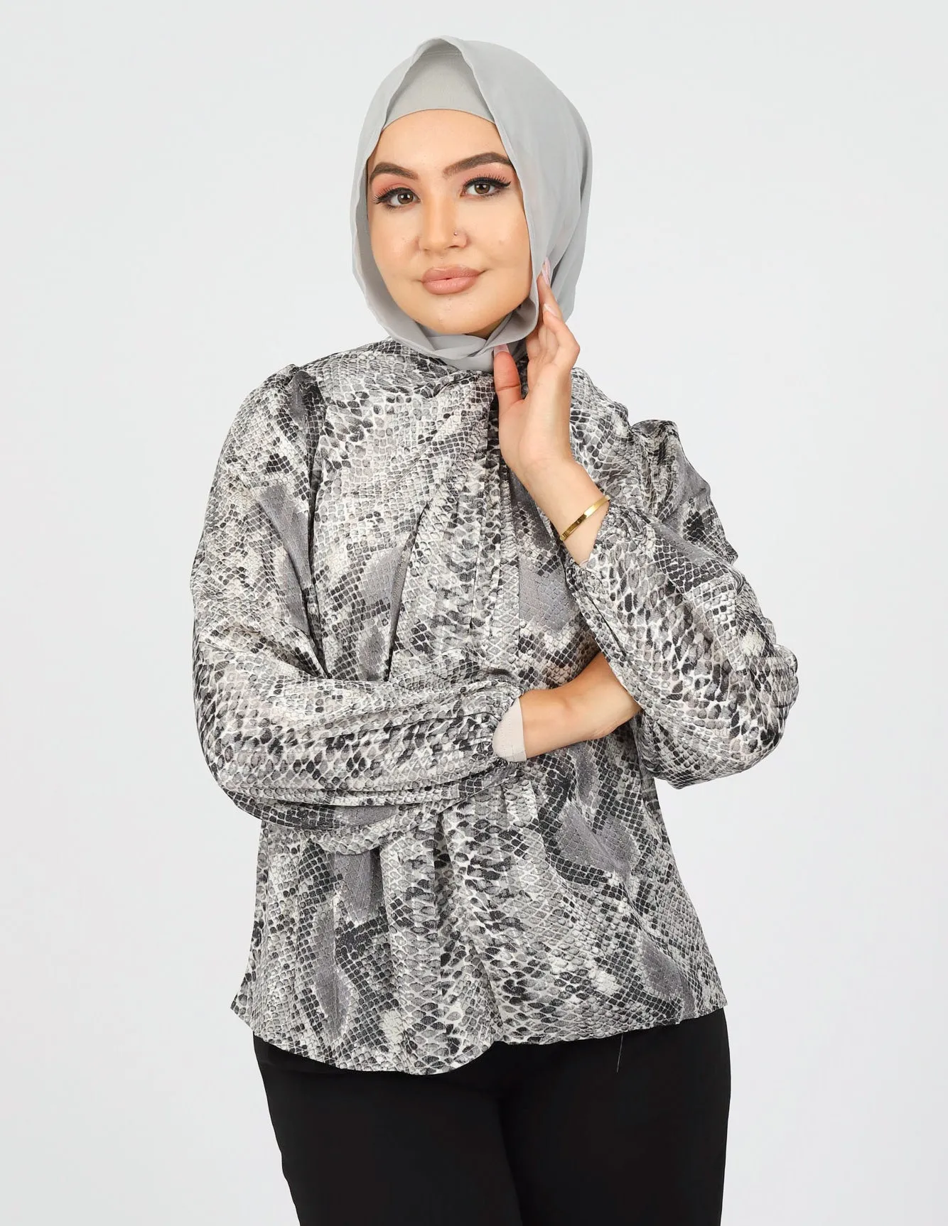 Snake Print Blouse