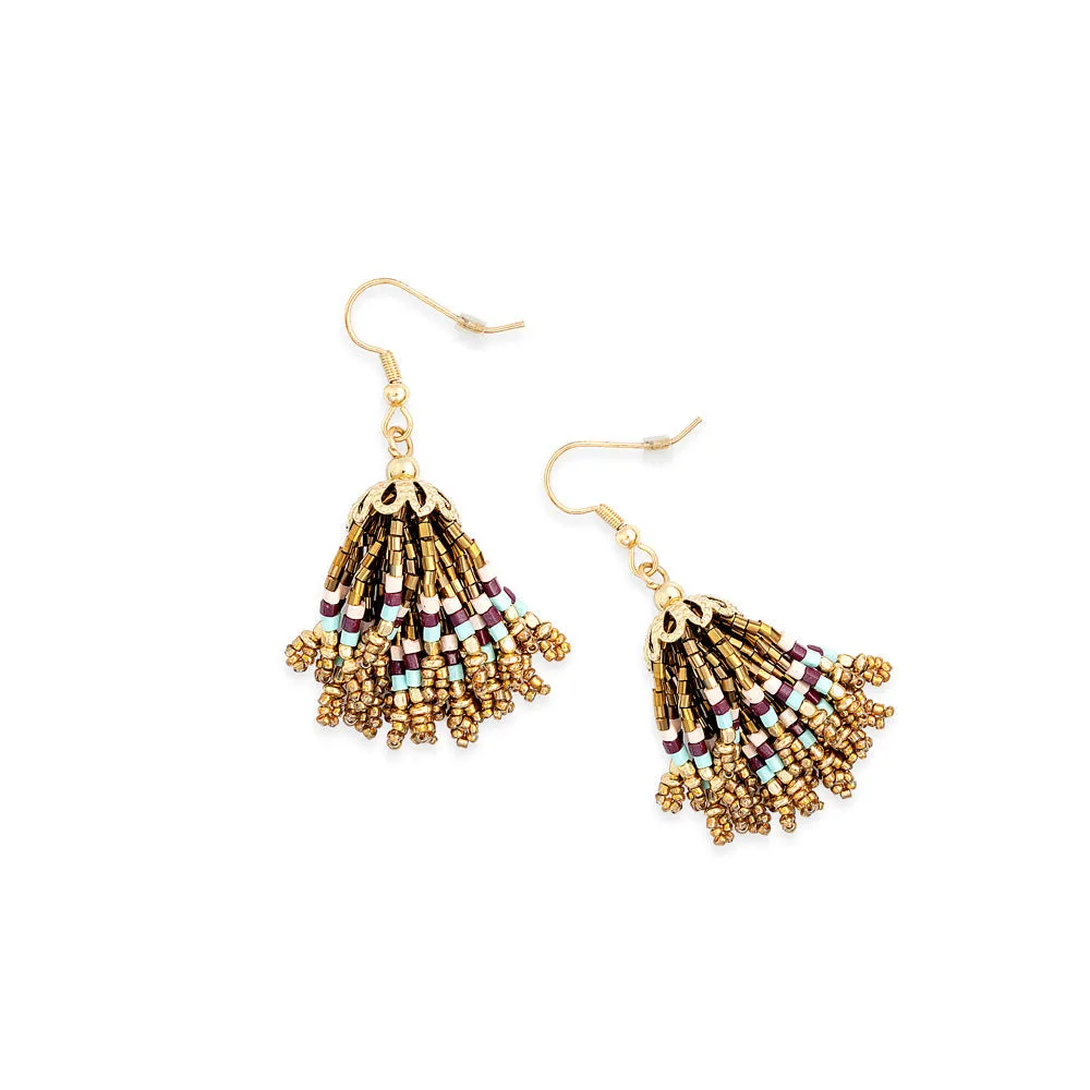 Spanish Skirts Beaded Earrings