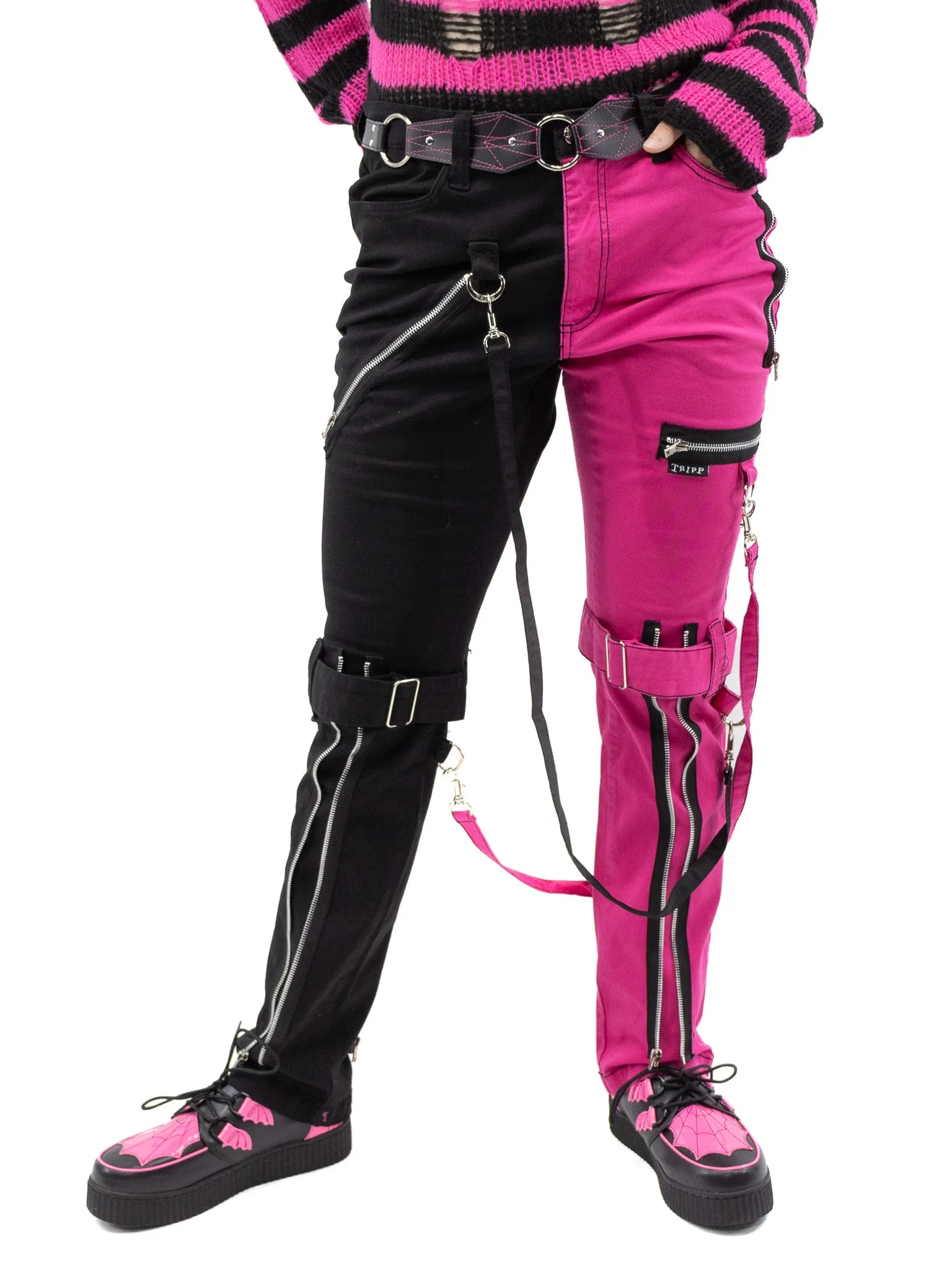 Split Bondage Skinny Pant- Pink TRIPP NYC