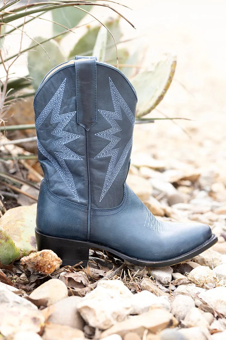 Sun Star Navy Blue Cowgirl Boot