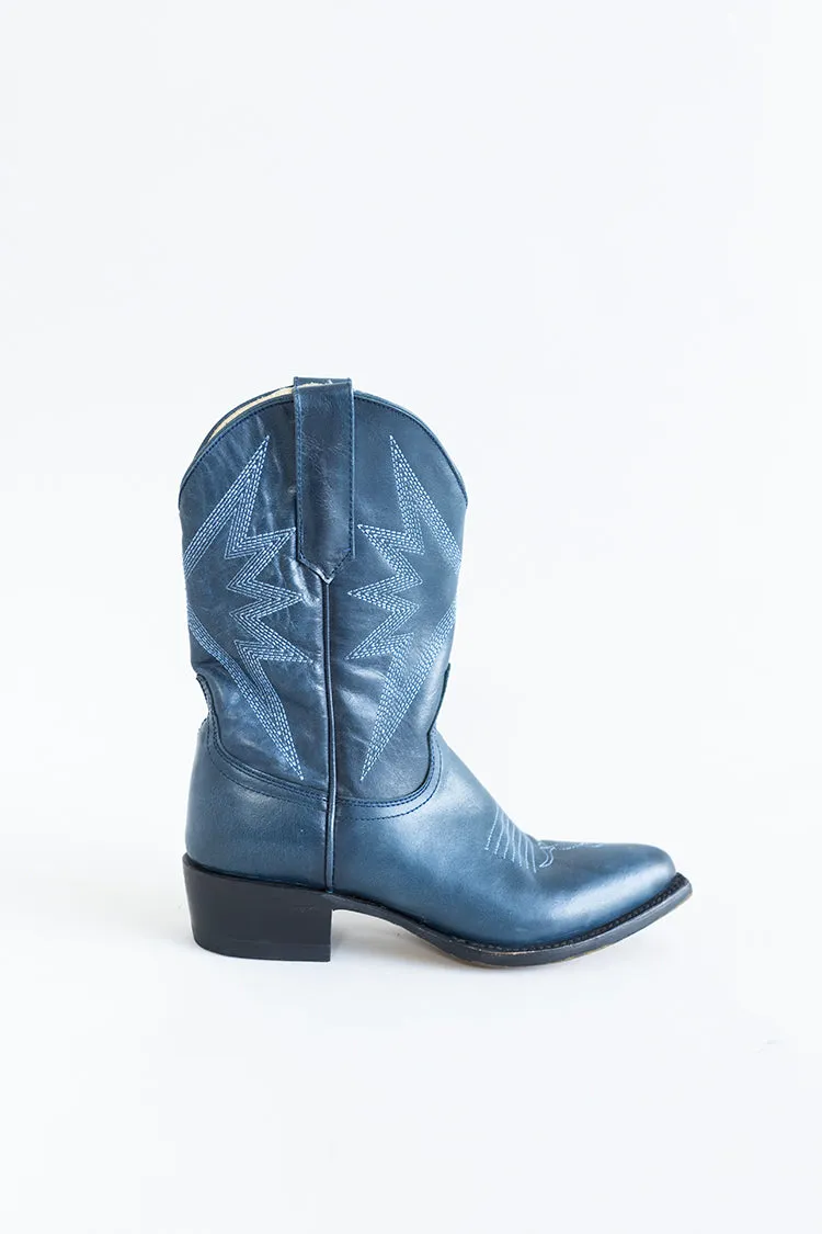 Sun Star Navy Blue Cowgirl Boot