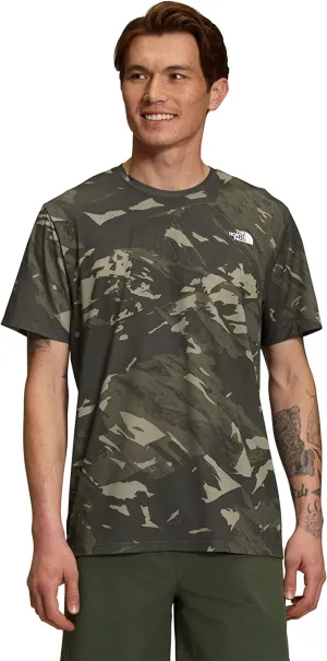 THE NORTH FACE MENS PRINT WANDER SHORT SLEEVE