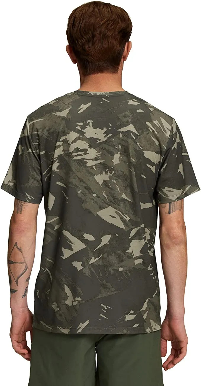 THE NORTH FACE MENS PRINT WANDER SHORT SLEEVE