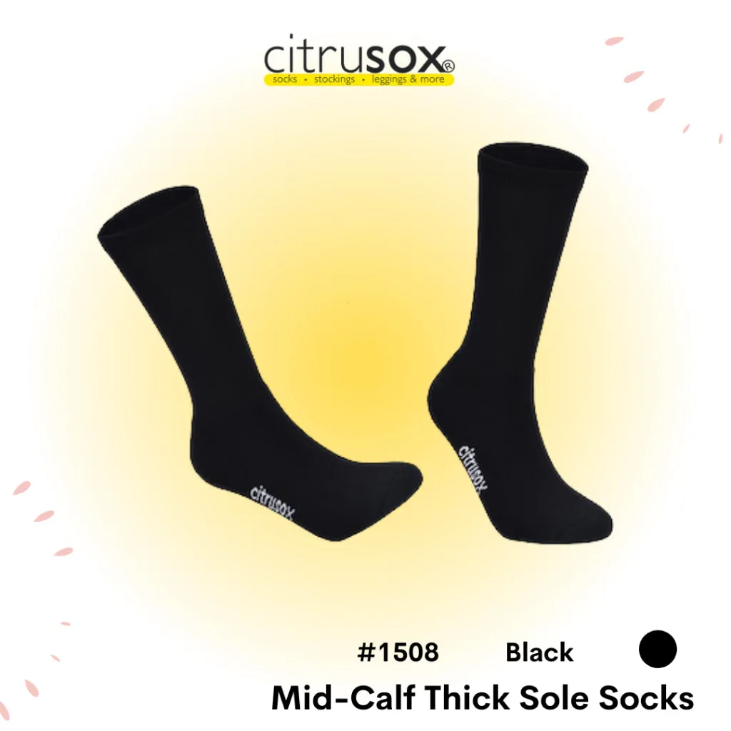 Thick Cushioned Sole Mid-Calf Safety Boots Socks