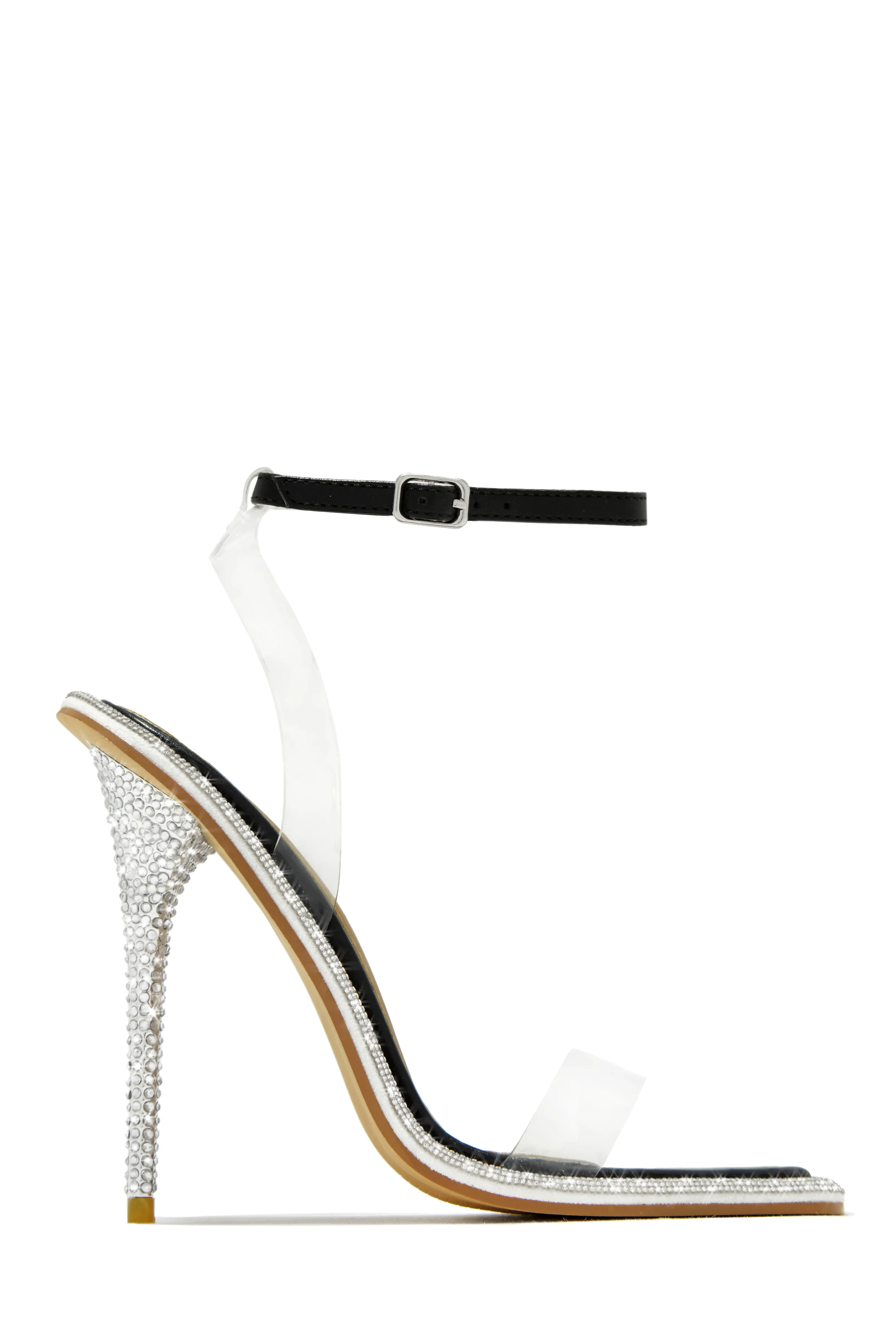 Unforgettable Nights Embellished High Heels - Silver