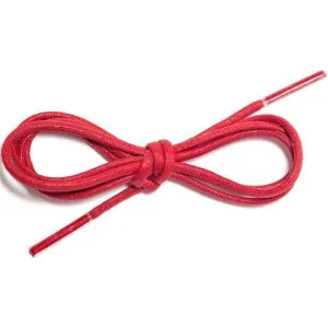 Wholesale Waxed Cotton Dress Round 1/8" - Red (12 Pair Pack) Shoelaces