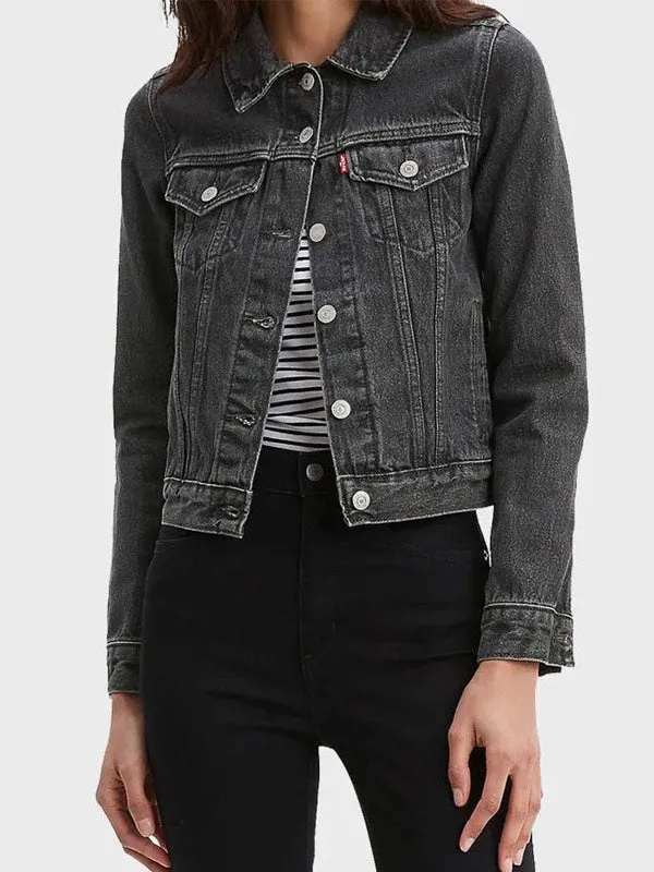 Yellowstone S04 Mia Black Denim Jacket